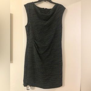 Ann Taylor Black and White Sleeveless Dress